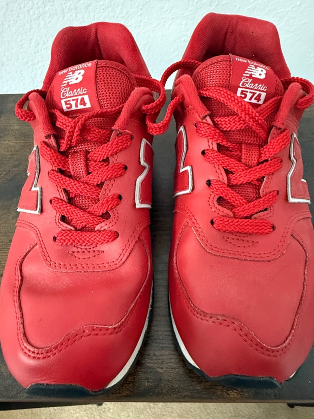 New Balance Red 574 Classic Sneakers